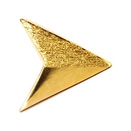 LULU COPENHAGEN PAPERPLANE GOLDPLATED BRUSHED/SHINY 1 STK.